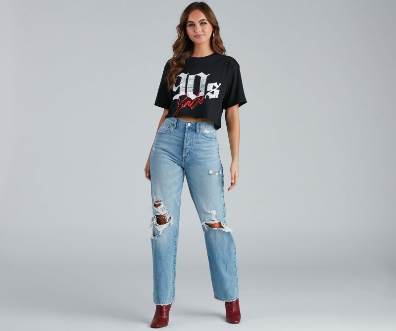 TableClothsUs 90's Babe Crop Tee