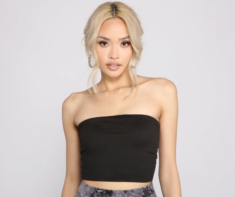 TableClothsUs Double Knit Cropped Tube Top