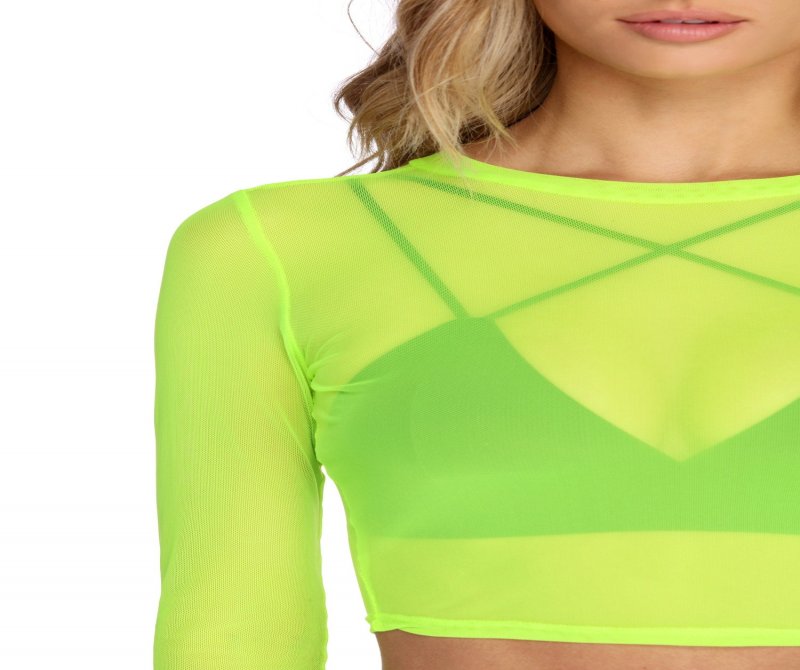 TableClothsUs Mesh With The Best Crop Top