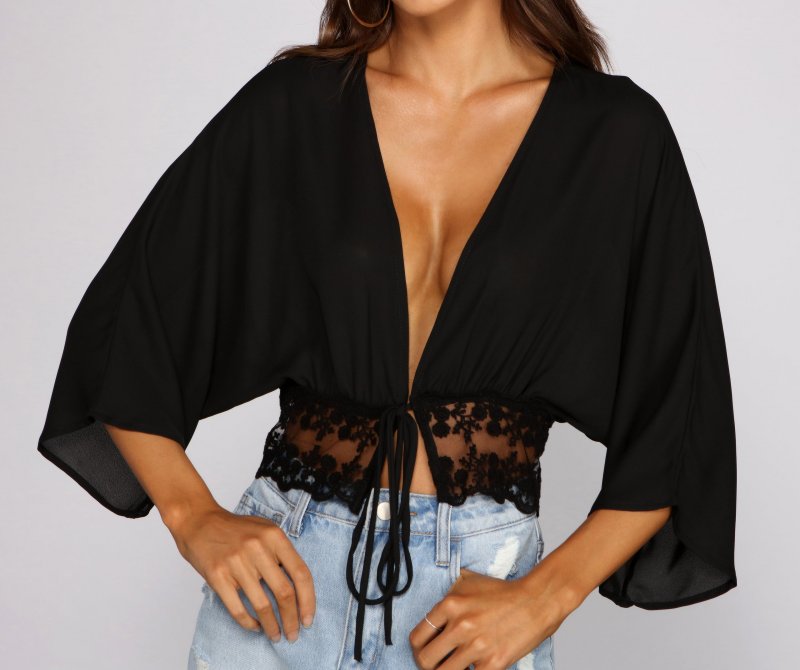 TableClothsUs Dreamy And Chic Tie-Front Top