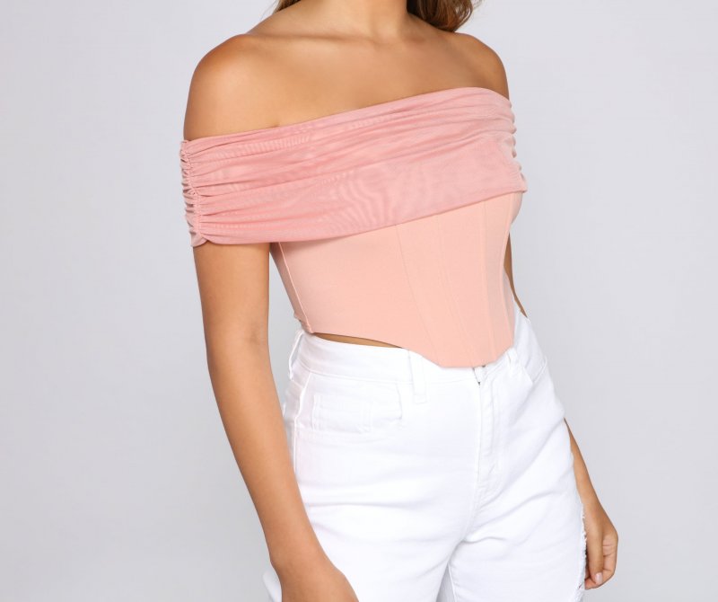 TableClothsUs Picture Perfect Off The Shoulder Bustier